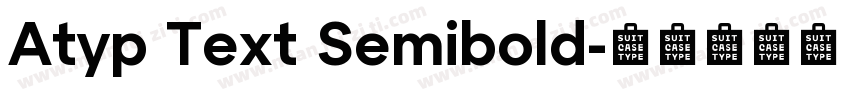Atyp Text Semibold字体转换